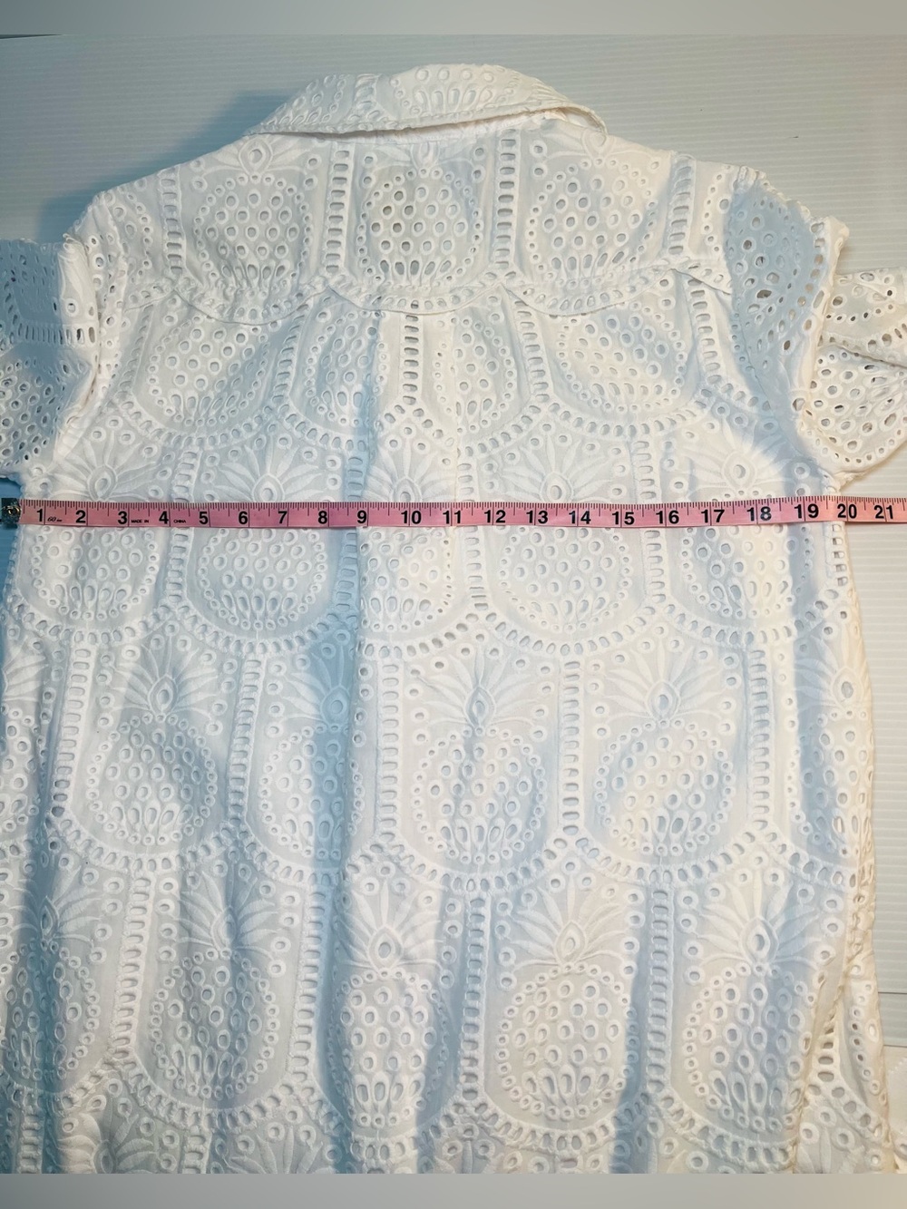 Lilly Pulitzer Eira White Eyelet Pineapple Button Front Midi Dress Size 6 NWT - Picture 7 of 14